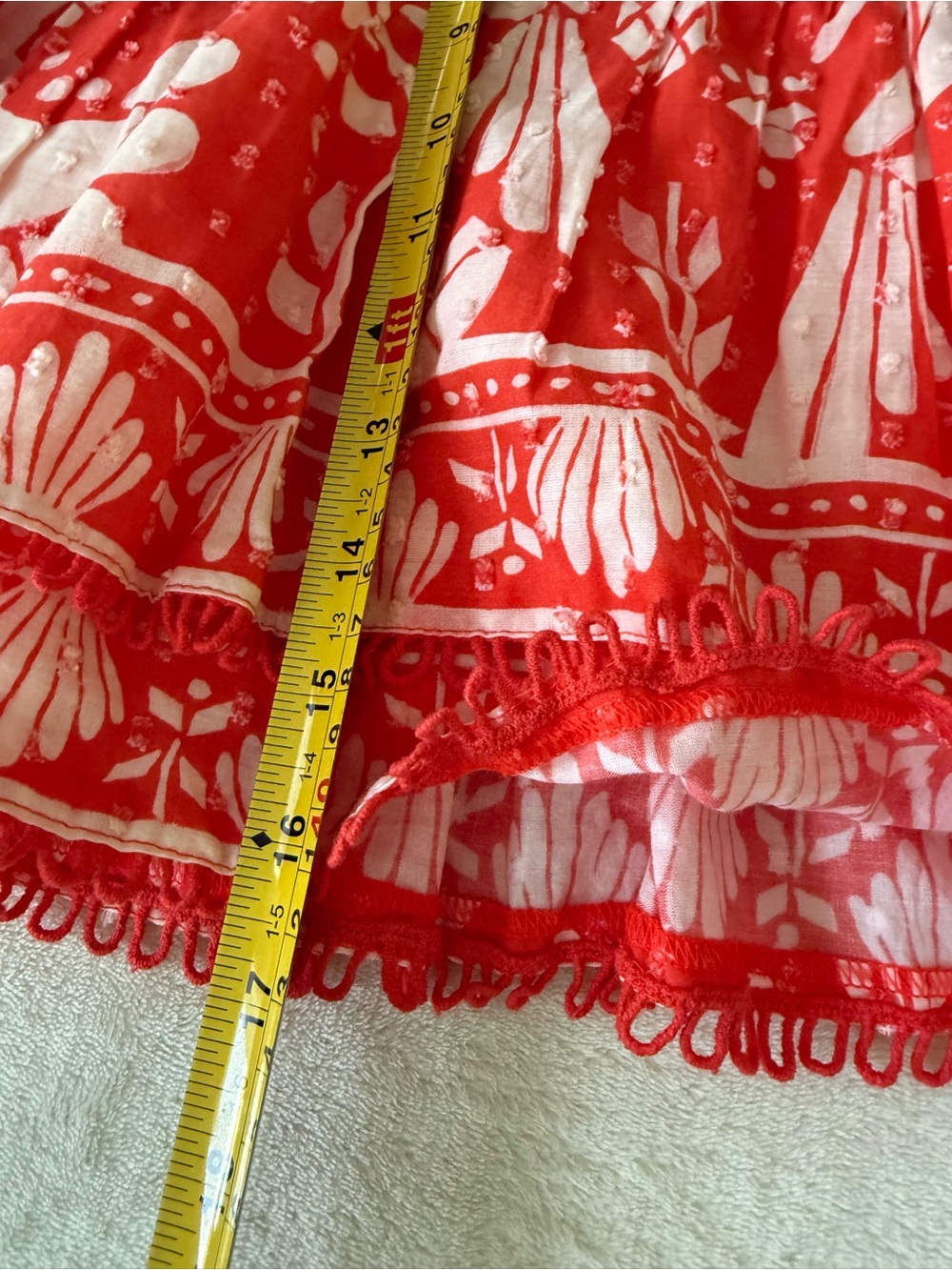 FARM Rio Coral Red and White Floral Two-Piece Set - Picture 9 of 15